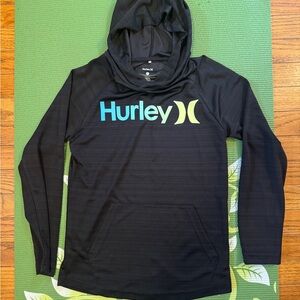 Hurley Black Hoodie - light/thin material